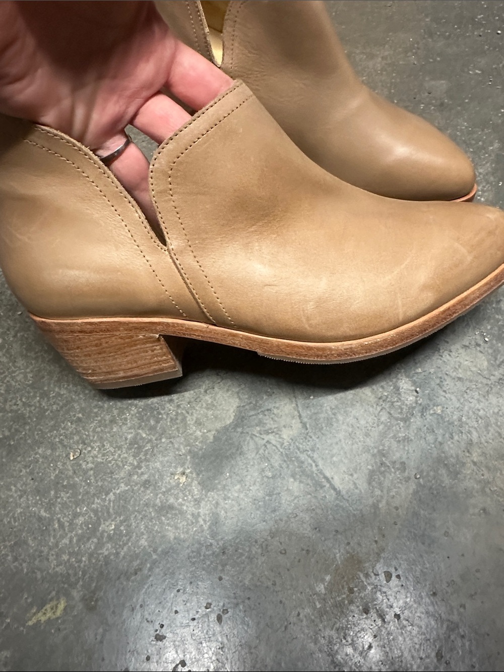 Classic Women's Tan Leather Ankle Boot